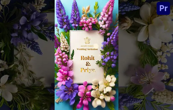 Royal 3D Hindu Wedding Floral Instagram Story